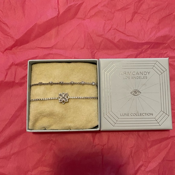 Eyecandy Armcandy Luxe Collection Bracelet Set spin clover . Brass CZ . New - Picture 8 of 14